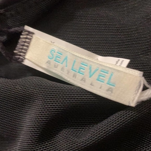 Sea Level Full Coverage Bikini Bottom SZ 8 NWOT Woman's Black - Picture 5 of 7